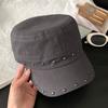 Cotton Rivet Peaked Cap Spice Girls Equestrian Hat Personality Retro Baseball Cap  Autumn