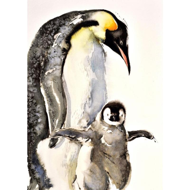 

Bird Animal Owl Penguin Eagle Duck Flamingos Watercolor Illustration Poster Canvas Paintings Wall Art Pictures Home Decor 21cm×30cm NoFrame