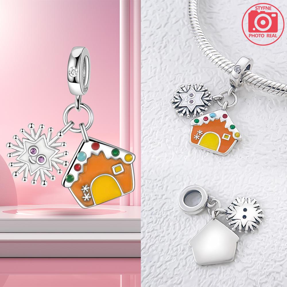 Winter Charm Pendant Copper Plated For Charms Copper Plated Original Bracelet For Jewelry Making