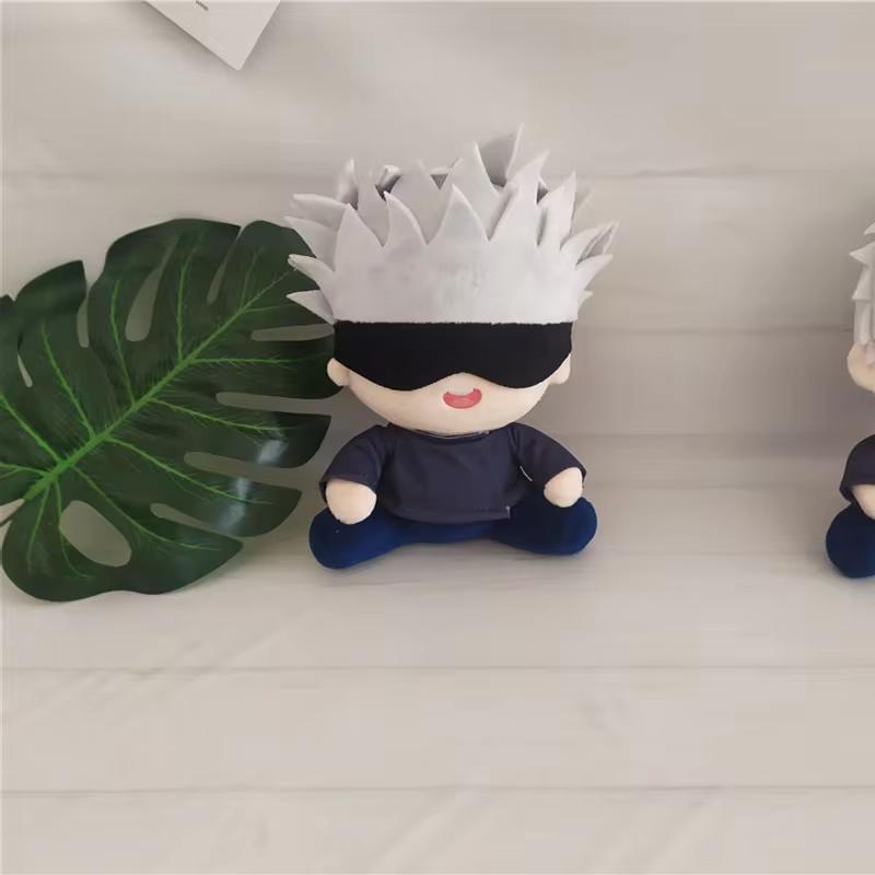 Anime-Figuren-Kissen – Gojo Satoru/Geto Suguru, 21 Cm, Aus Plüsch & Baumwolle, Als Deko Oder Kuschelkissen