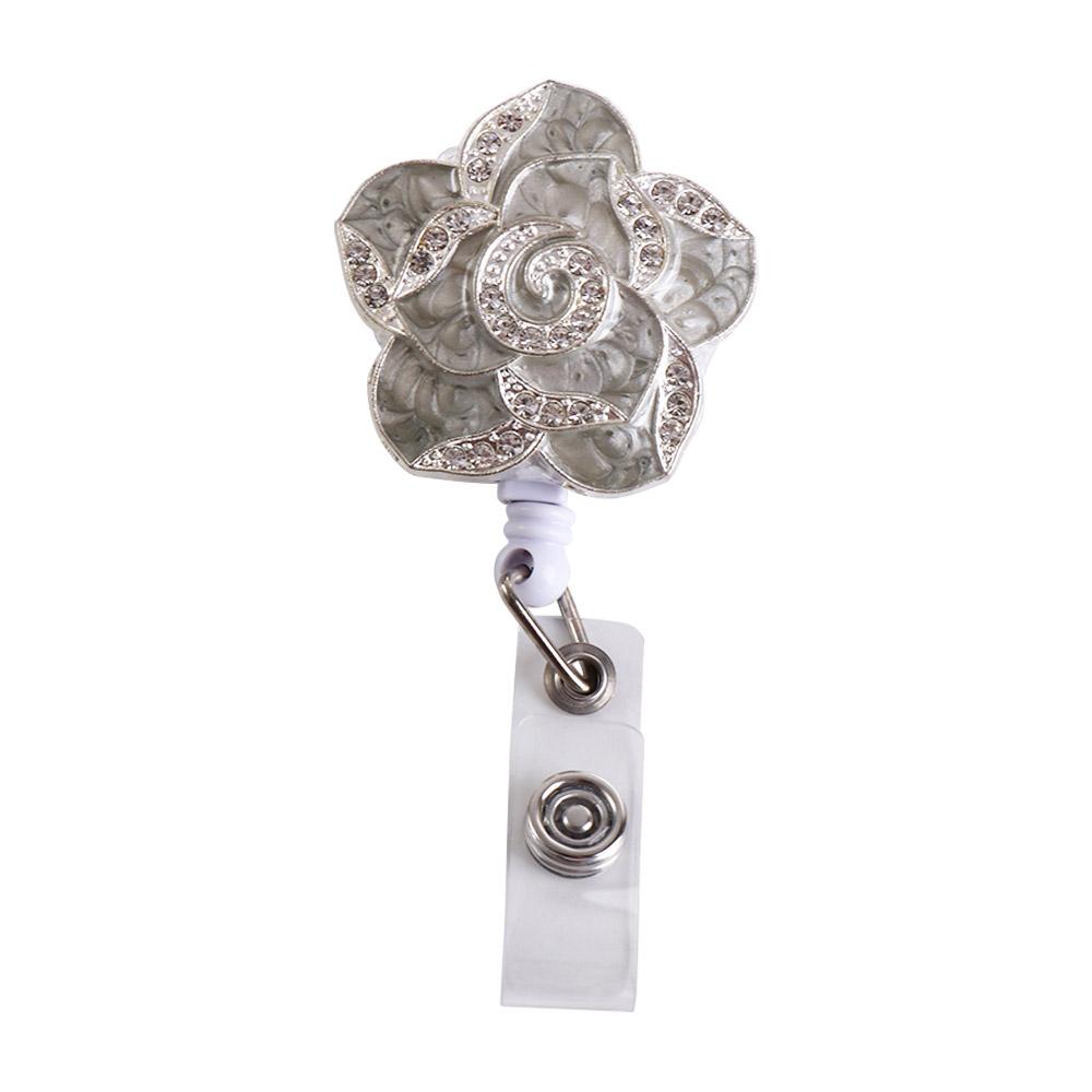 Card Holder ID Card Badge Clip Name Tag Nurse Doctor Certificate Clasp Badge Holder Diamond Badge Reel Retractable Badge Reel