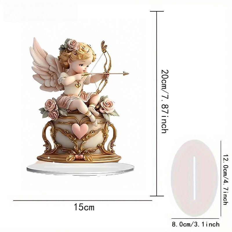 

God of Love Sign - 2D Flat Acrylic Desktop Ornament, Wall Decor Art, Four Seasons Decoration, Novelty Home Decor, Perfect Durable for Bedroom 15*20cm