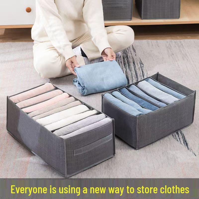 Silver Thread Sweater and Jeans Storage Organizer for Wardrobe Drawers
