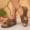 Fashion Platform Wedge Sandals for Women Summer Leisure Comfortable Non Slip Thick Bottom Beach Shoes Sandalias Mujer Plus Size 43