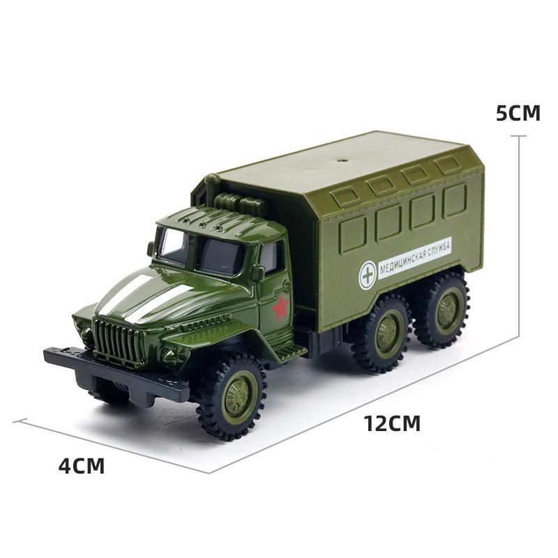 Off-Road Vehicle Model, 1:50 Scale Alloy Diecast Military Truck, Perfect Toy for Kids