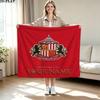 1PC Sunderland A.F Custom Name Patterned Flannel Blanket Suitable For All Seasons for Home Decor Warmth and Comfort Gifts Holiday Present