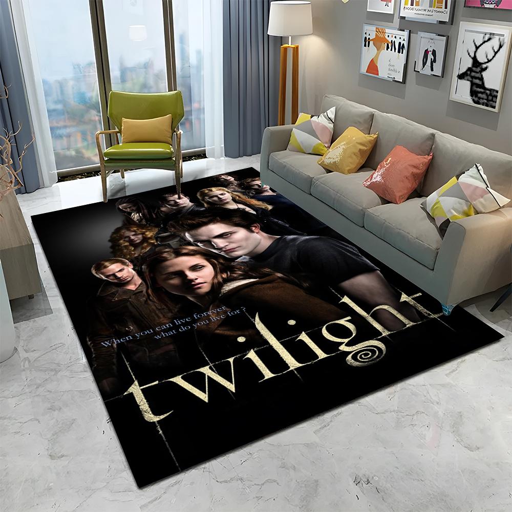 3D-Druck The Twilight Saga HD Teppich für Zuhause Wohnzimmer Schlafzimmer Sofa Fußmatte Dekor, Kinder Spielbereich Teppich Rutschfeste Bodenmatte