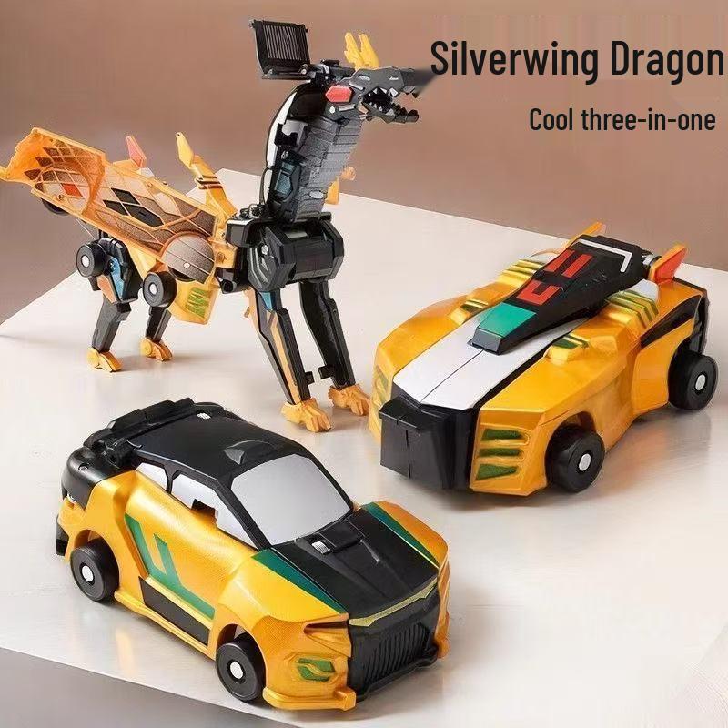 Offizielles Silverwing Dragon Magnetisches Verformungsspielzeugauto für Jungen und Mädchen