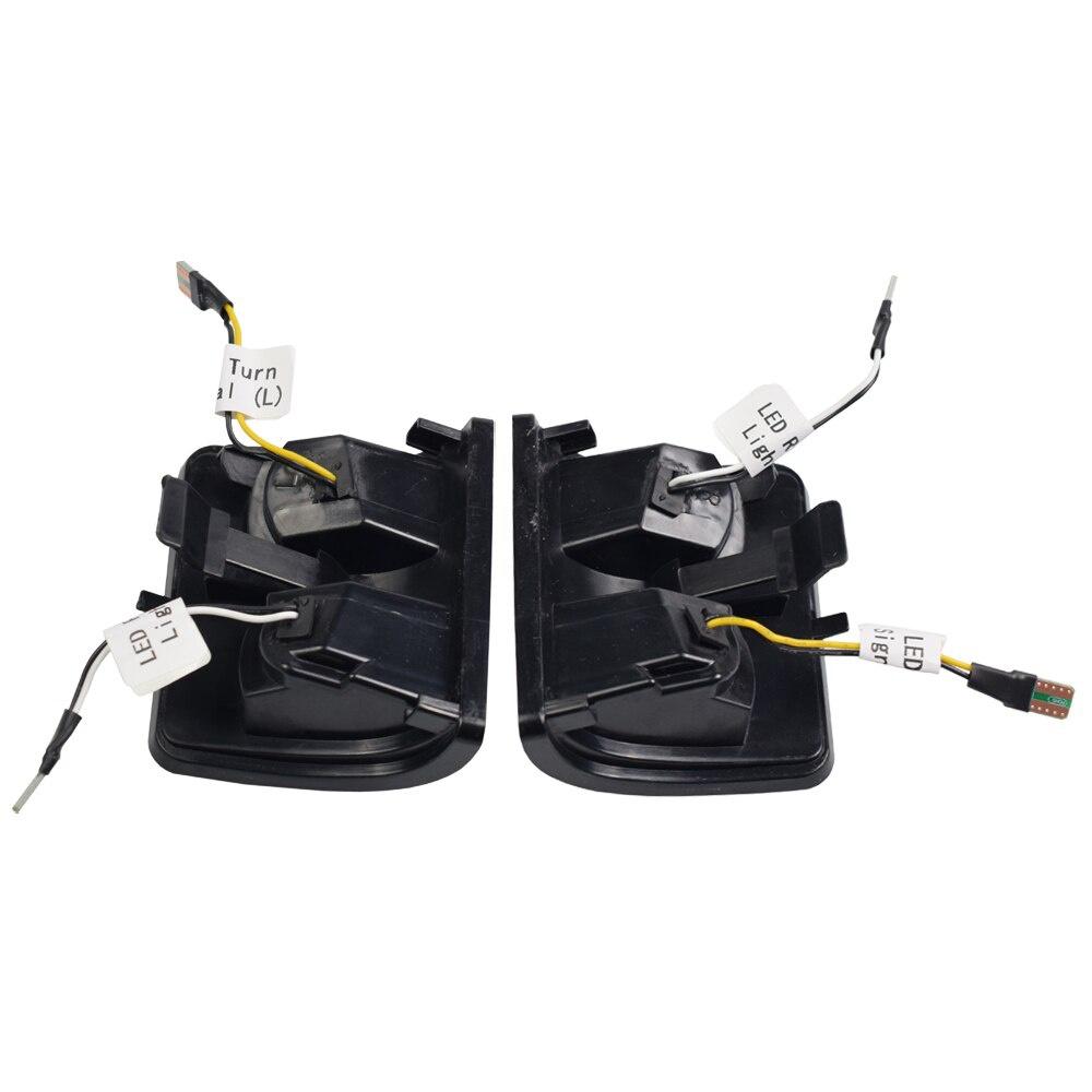 2pcs Side LED Turn Signal Light Dynamic Mirror Indicator Blinker For Ford F250 F350 F450 F550 2008-2016