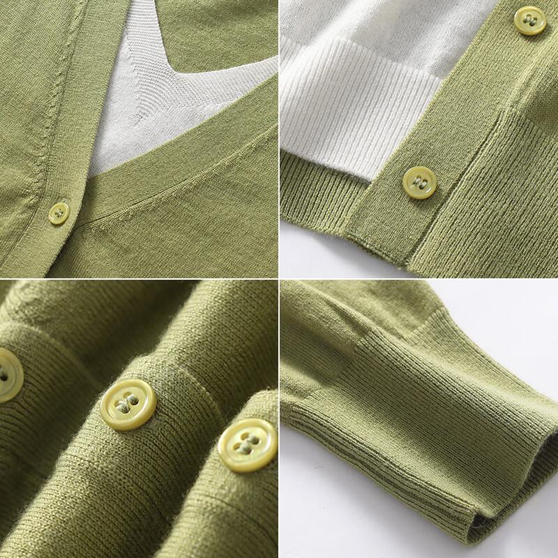 Women's V-Neck Lightweight Wool Blend Cardigan