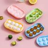8 Girds Ice Cube Trays for Freezer Mini Ice Ball Maker Mold Circle Round Ice Cube Mold with Lid Making Household Kitchen Tools