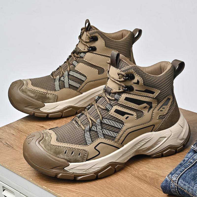 Fashion Man Basic Boots Outdoor Botas Non-Slip Business Shoes Men Winter Plush Snow Boots Side Zipper Leisure High Top Sneakers