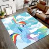 1pc My Little Pony7 Design Printed Area Rug Carpet for Bedroom Living Room Home Decor Rugs Mat Non Slip Mat Rug for Bedside
