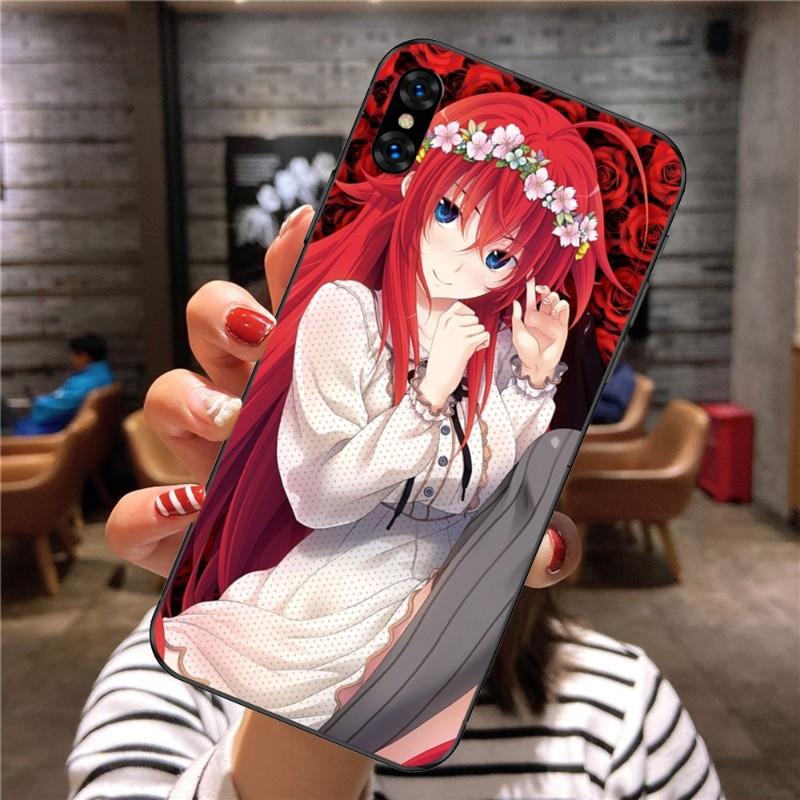 Rias Gremory Anime Phone Case For Xiaomi Mi 12 11T 10T 9T Lite Pro Ultra Note 10 Poco F3 F4 X4 GT Soft Black Phone Cover