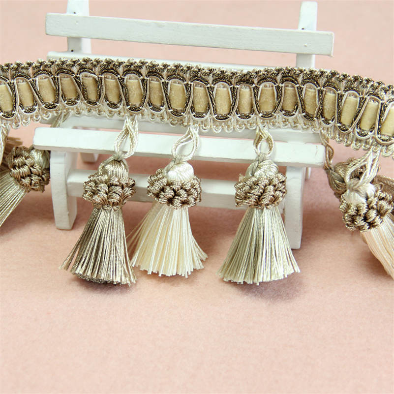 1 metr lemování závěsů šicí lišty střapce třásně čalounění DIY dekor polštářů