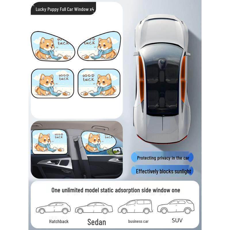 Magnetic Car Window Sunshade: UV Protection & Heat Insulation Curtains
