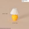 Miniatur-Falten-Tischlampe Puppenhauszubehör 1:12er Maßstab Mini Schreibtischlampe für Puppenhaus Schlafzimmer Wohnzimmer Dekoration