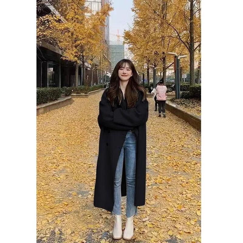 ZOSOUL Women's Minimalist Wool-Blend Coat