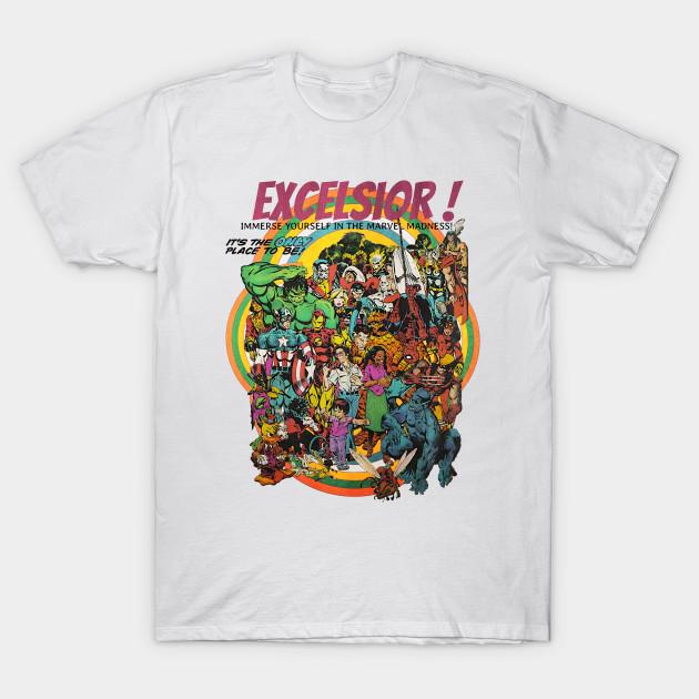 

Men Black Print T-shirt Multiple Superheroes In A 70 S Vintage Retro Design No-Cut Transfer Paper Print Cotton Tshirt S белый