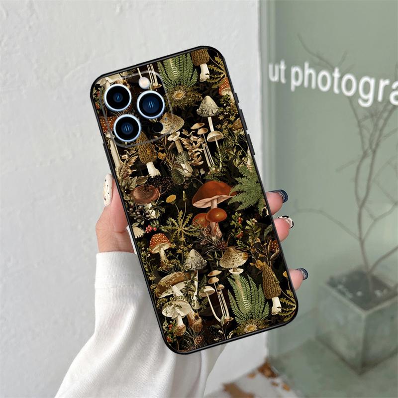 

Mushroom Forest Case For iPhone 16 15 11 12 13 14 Pro Max Plus XS X XR 12 13 Mini Back Cover iPhone 13 mini