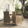 Vidaxl 5-Cz. Gartenmöbel-Set mit Kissen, PE-Rattan, Beige