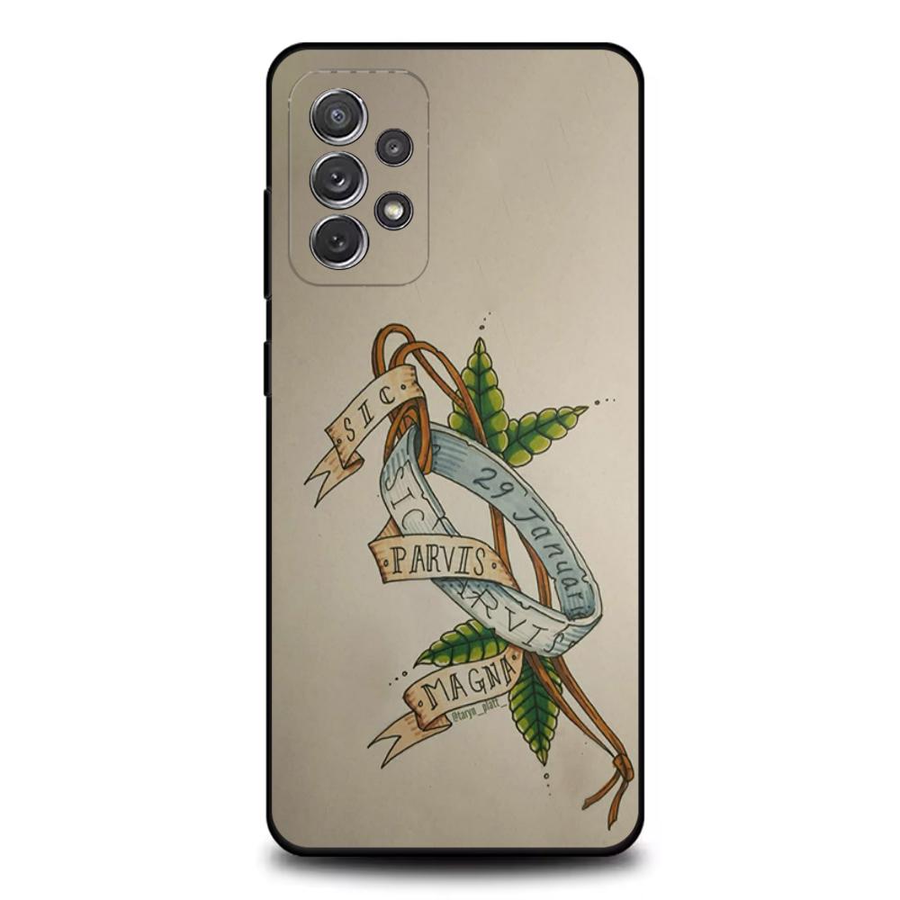 Sic Parvis Magna Uncharted Phone Case For Samsung S25,S24,S21,S22,S23,S30,Ultra,S20,Plus,Fe,Lite,Note,10,9,5G Black Cover