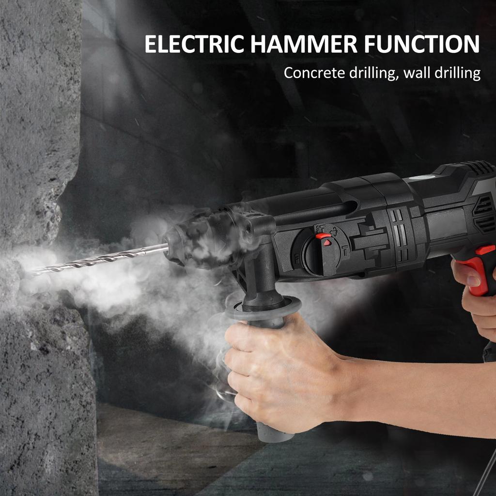 AC110V 800W High Power Rotary Hammer Drill Electric Hammer ConcreteMasonry Rotary Hammer with