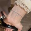 Korean Fashion Four-Leaf Clover Diamond Bracelet - Elegant, Versatile Jewelry Gift for Women