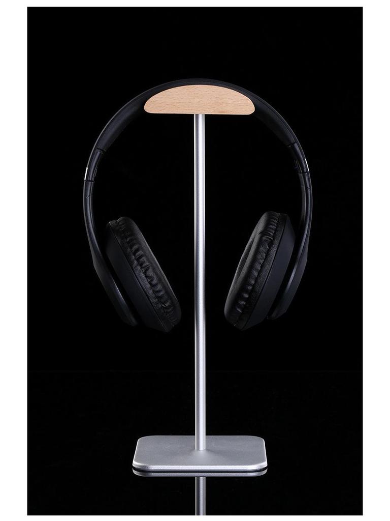 Walnut Wood & Aluminum Alloy Over-Ear Headphone Stand