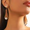 2PC Women's Fashion Hollow Design Earrings Zircon Accessories Suitable for Date, Party, Festival Gifts-1165