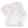 3D Easter Bunny Plastic Chocolate Mold Polycarbonate Rabbit Candy Mold Easy DIY Gift For Easter