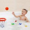 (Wie gezeigt, Einheitsgröße) Badewannen-Spaß Basketballkorb Bälle Set Badezimmer Wurfspiel Spielzeug für Kleinkinder Kinder Baby Badewanne