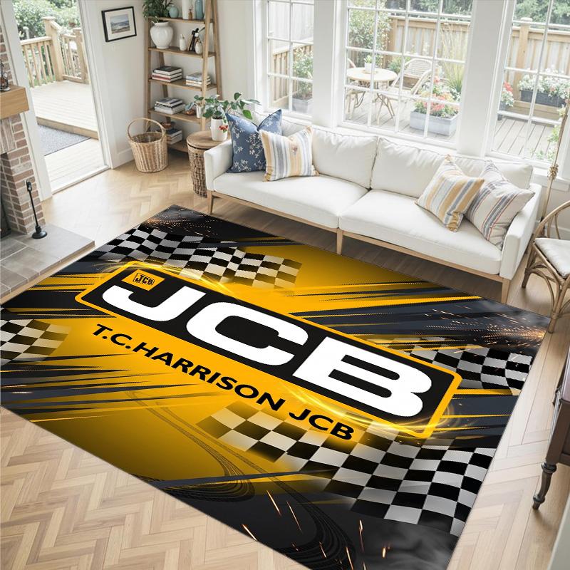JCB Design Crystal Velvet Carpet Cozy Non?Slip Printed Rug For Bedroom Living Room Entrance