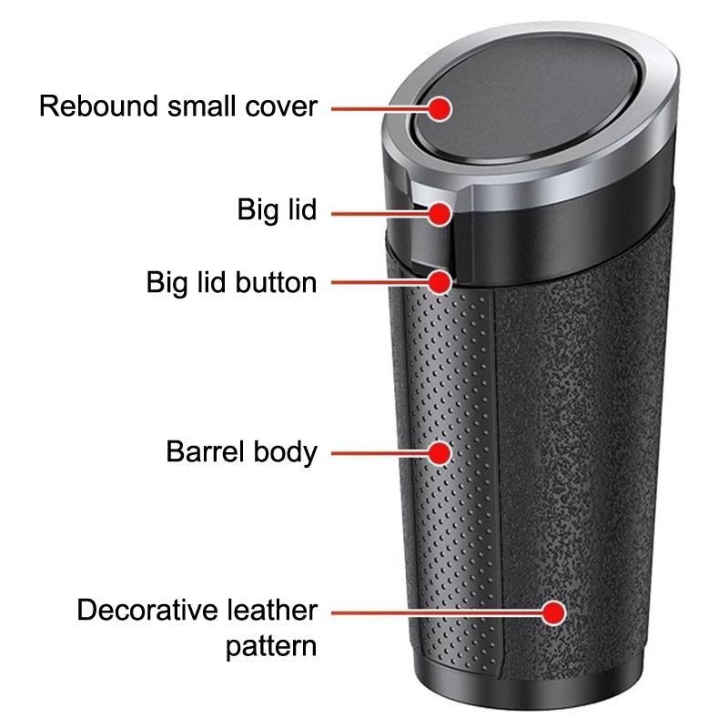 Uniwersalny kosz na śmieci do samochodu Mini organizer na kurz do auta Wewnętrzna torba na śmieci Pojemnik na śmieci Pudełko do przechowywania Pojazdowy kosz na śmieci