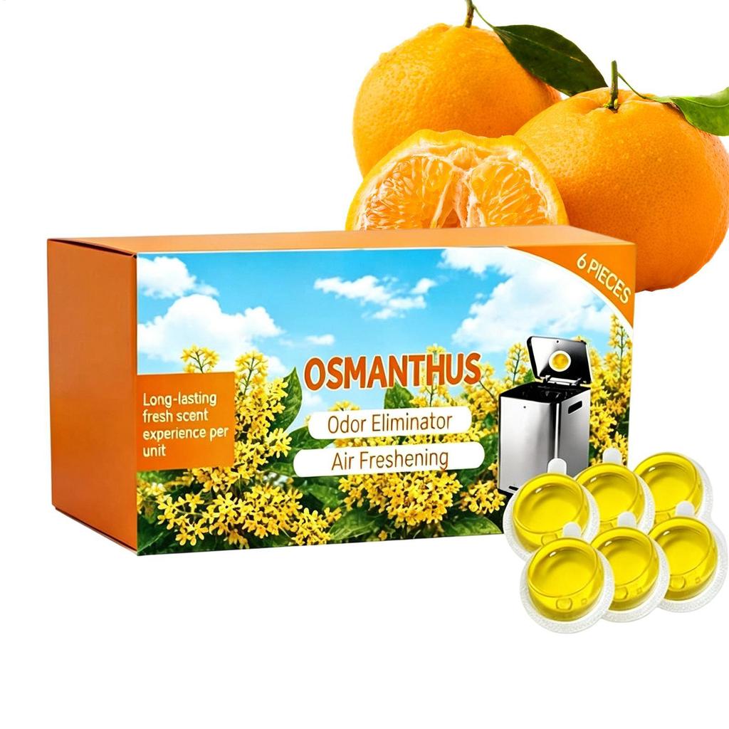 6pcs Long Lasting Scented Garbage Can Freshener Gel Trash Odor Eliminator For Kitchen Bathroom Toilet Closet Home Apartment Air Fresheners 2