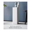 Yamazaki Jitsugyo 1578 Square White W15 x D15 x H48cm Smart Umbrella Stand Slim with Removable Water Tray