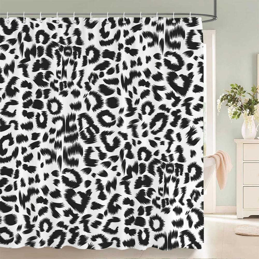 Zebra Animal Shower Curtains With Hooks Waterproof 3d Bathroom Curtains Decoration 180*240cm Printing Washable Bath Screen