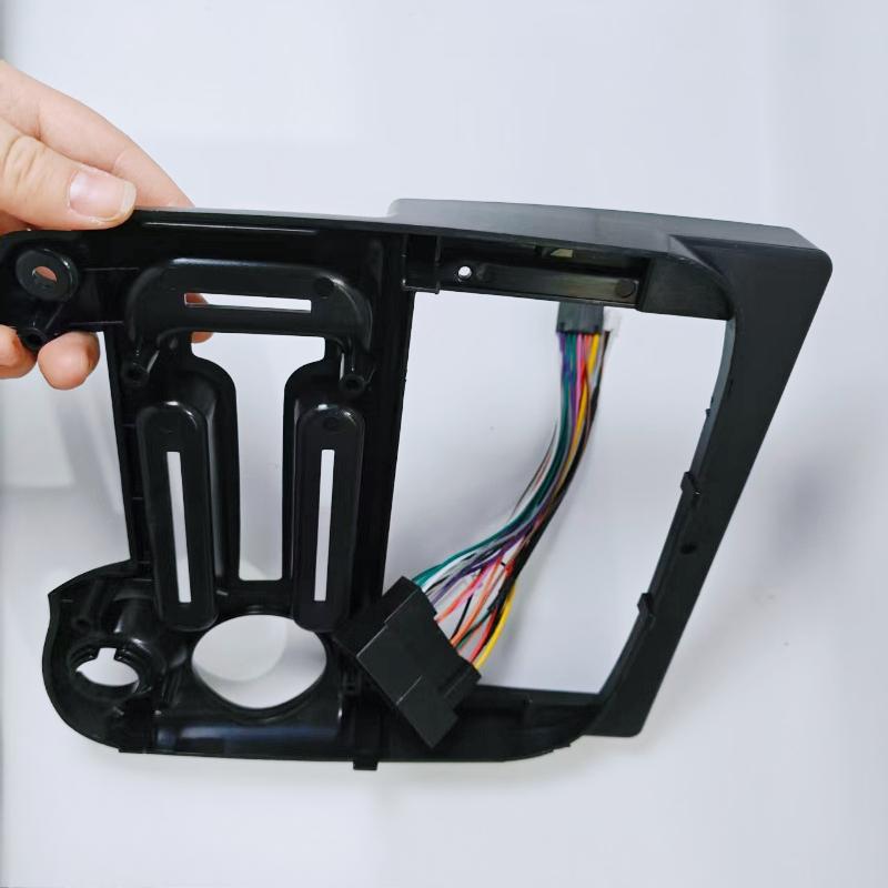 9 Inch For HYUNDAI SANTRO 2003-2015(LHD) Car Android Radio Plastic Fascia Panel Frame Wiring Kit with Power Cable