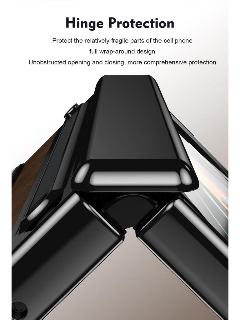 Samsung Z Fold4/5/6/7 Full Coverage Case: Includes Pen Case, Film Hinge, and Foldable Screen Protection.