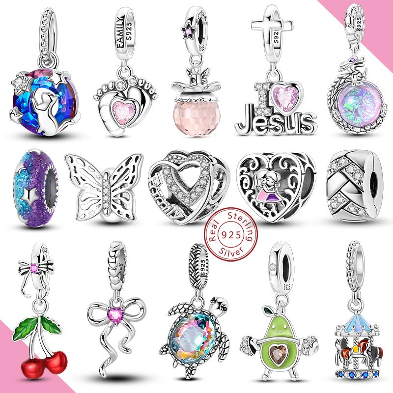 Copper Charms Beads Fit Original Bracelet Diy Pendant Woman Jewelry