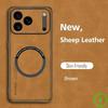 Luxury Leather Shockproof Phone Case For iPhone 17 Pro Max 17Air 16E 15 14 Plus 13 12 PU+TPU Magnetic Sheepskin Soft Back Cover