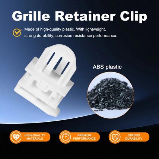 4X Grille Clip Snap Retainer Fastener Fit for 2006-10 Hummer H3 2009-10 H3T