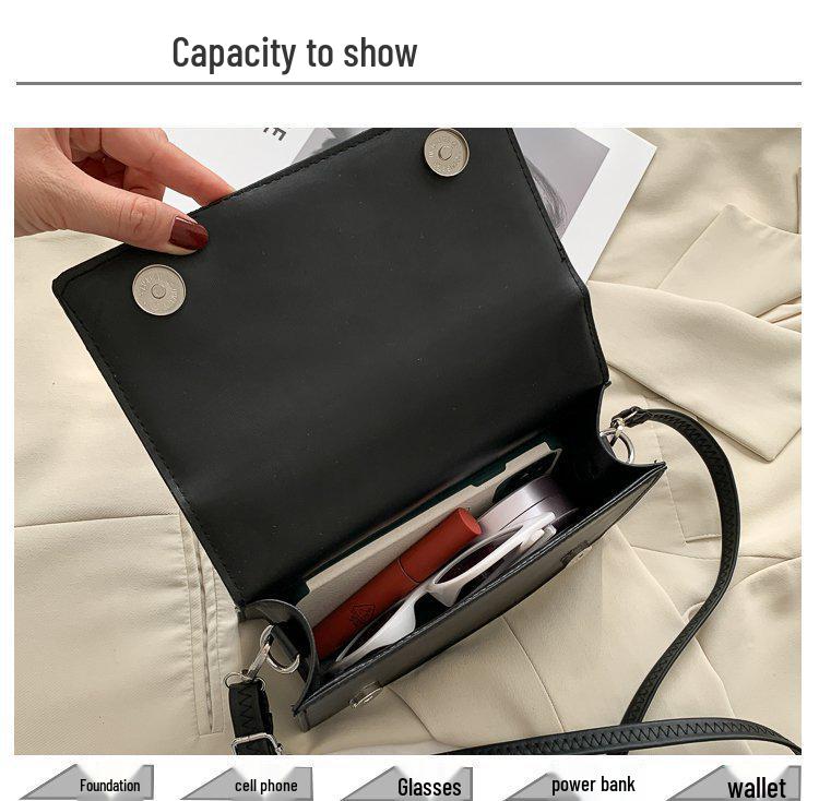 Borsa a Tracolla e a Spalla da Donna Trendy Coreana Minimalista 2025 - Stile Quadrato Piccolo