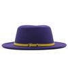 British Hat Retro Woolen Hat Wide Brim Flat Top Top Top Hat Simple Autumn and Winter Hat Trendy Sun Hat Felt Hat
