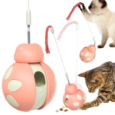 Juguete interactivo para gatos que mejora el coeficiente intelectual, pelota para gatos pequeños, medianos y grandes, con varita de alimentación lenta, suministros para chihuahuas.