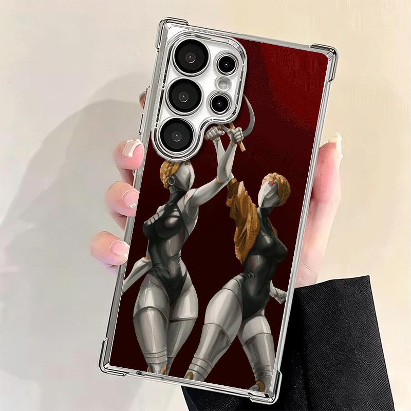 Atomic Heart Game Plating Phone Case For Samsung Galaxy S24 S25 FE S26 Edge S23 Ultra S22 S21 Plus S20 Anti-Fall Airabag Cover