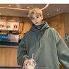 Men's Winter Thick Velvet High-Neck Oversized Hoodie - Trendy American Style