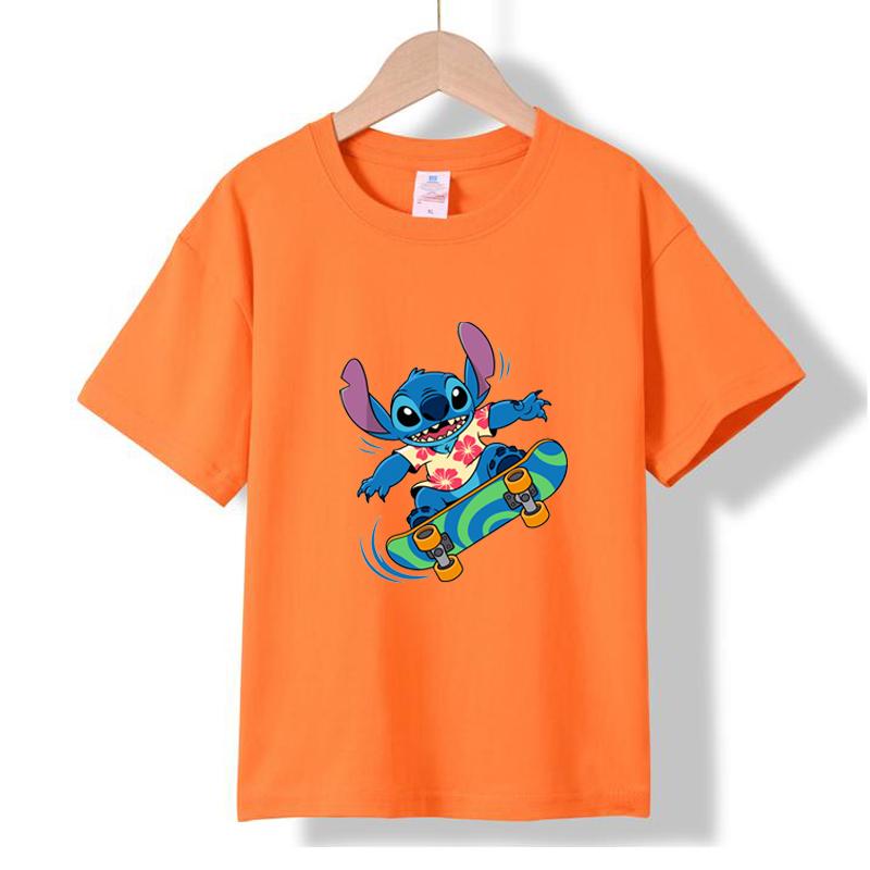 MC-18 MINISO 2026 Sommer Neues Bedrucktes Baumwoll-T-Shirt mit Rundhalsausschnitt für Kinder im Alter von 1-16 Jahren, Jungen und Mädchen