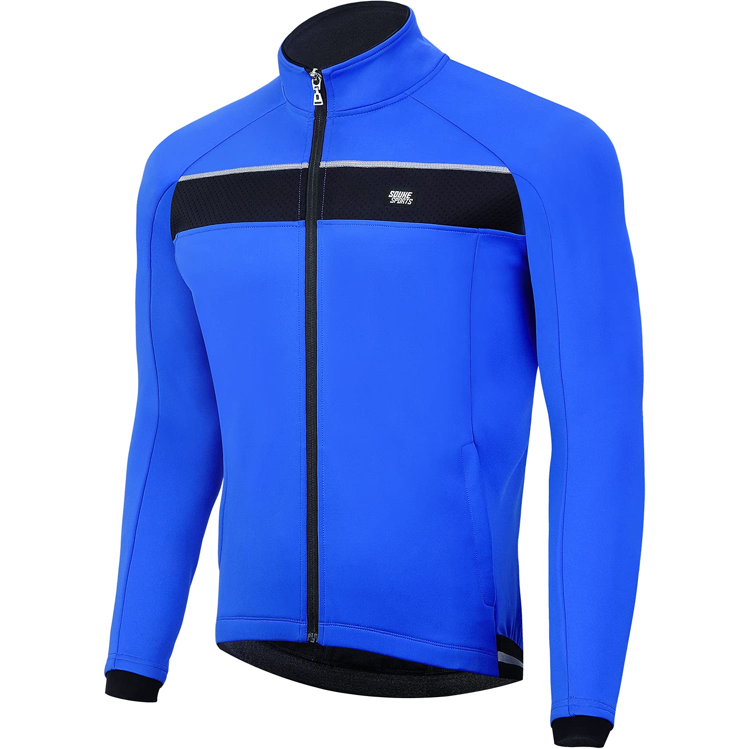 

Souke Sports Long Sleeve Cycling Windproof and Cycling Wear for Winter Men s Jersey, Cold-Resistant Windbreaker, синий