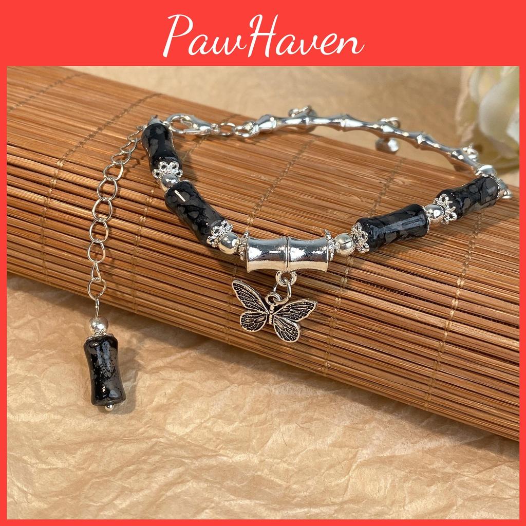 Spring 2024 Fashion Butterfly Bracelet For Women With Tassels Beads And
